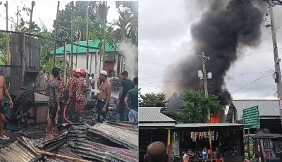 ভূরুঙ্গামারীতে তুলার মিলে ভয়াবহ অগ্নিকাণ্ডে ভস্মীভূত: ৪০ লক্ষ টাকার ক্ষতি