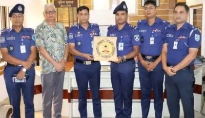 নীলফামারীতে শিক্ষানবীশ সহকারী পুলিশ সুপারের বিদায় সংবর্ধনা