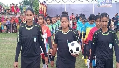 ঠাকুরগাঁওয়ের হরিপুরে প্রীতি ফুটবল টুর্নামেন্ট 