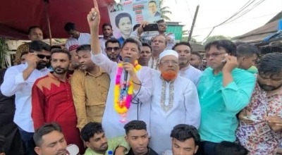 তাহিরপুরে বিএনপির পথসভা