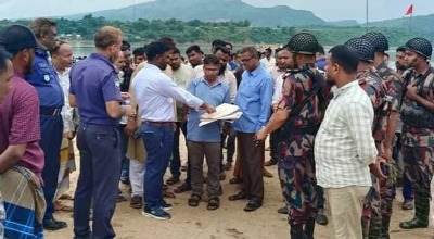 তাহিরপুরে বালু মহাল যাদুকাটা-১ এর জায়গা নির্ধারণ