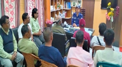 ভূরুঙ্গামারীতে ওসি’র প্রেস ব্রিফিং