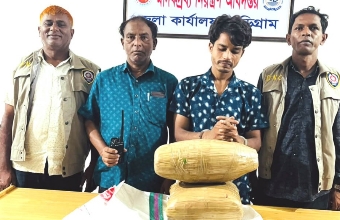 কুড়িগ্রামে গাঁজাসহ মাদক কারবারি আটক