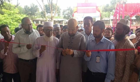 বিরলের বুনিয়াদপুর সিনিয়র মাদরাসা এর নবনির্মিত ৪ তলা একাডেমিক ভবনের শুভ উদ্বোধন